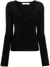 Iro Mattia V-neck Sweater Black In Black