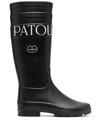 Patou X Le Chameau Logo-print Boots In Black