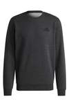 Adidas Originals Feel Cozy Sweatshirt In Dark Grey Heather/ Black