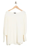 1.state Ottoman Ribbed Boatneck Sweater In White