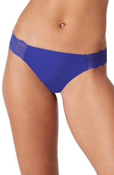 B.tempt'd By Wacoal B.bare Thong In Spectrum Blue