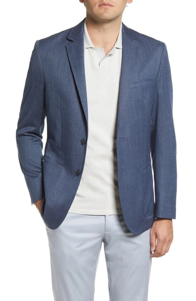 Daniel Hechter Haven Twill Wool Blend Sport Coat In Blue