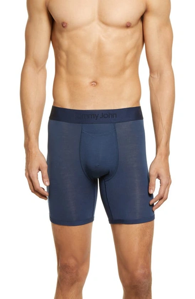 Tommy John Second Skin 6-inch Boxer Briefs In Navy
