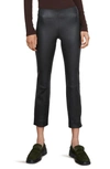 Vince Zipped-detail Stretch-leather Leggings In Black