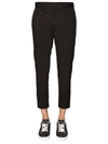 Dolce & Gabbana Cotton Cargo Pants With Branded Tag In Black
