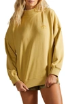 Billabong Canyon Garment Dyed Mock Neck Sweatshirt In Desert Sage