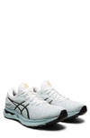 Asics Gel-nimbus 24 Running Shoe In Light Steel/ White