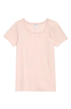 Nordstrom Kids' Everyday Rib T-shirt In Pink Peach