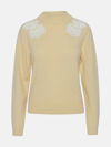 SEE BY CHLOÉ WOOL BLEND CREAM SWEATER
