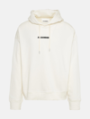 JIL SANDER CREAM COTTON SWEATSHIRT