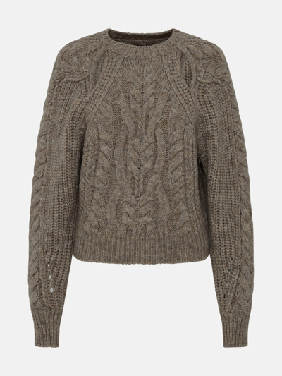 Isabel Marant Beige Wool Blend Paloma Sweater In Grey