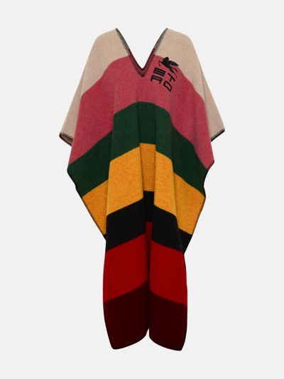 Etro Multicolor Wool Blend Poncho