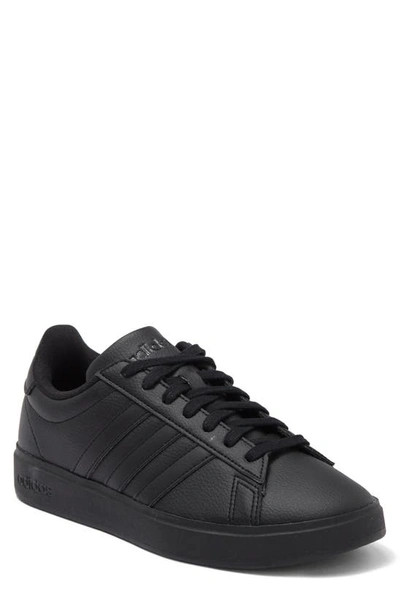 Adidas Originals Grand Court 2.0 Sneaker In Core Black / Black / White