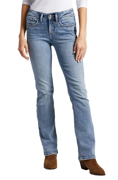 Silver Jeans Co. Women's Suki Mid Rise Slim Bootcut Jeans In Blue