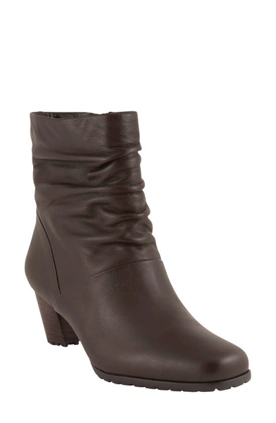 David Tate Kona Leather Bootie In Brown