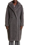 Max Mara Teddy Bear Icon Coat In Medium Grey