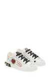 DOLCE & GABBANA KIDS' PORTOFINO DG KING LACE-UP LOW TOP SNEAKER