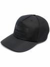 Alexander Mcqueen Black Cotton Hat With Graffiti Logo Print