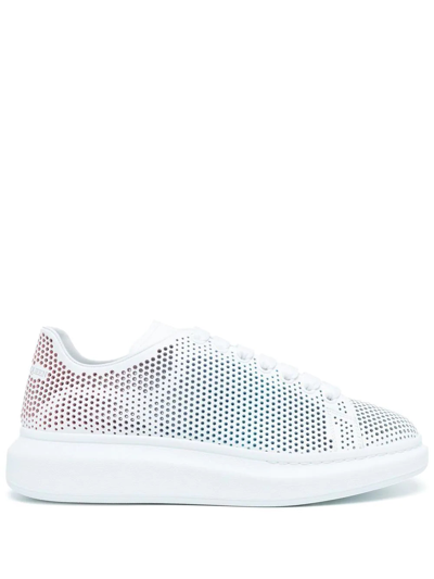 Alexander Mcqueen Oversized Dotted Cut White/multi