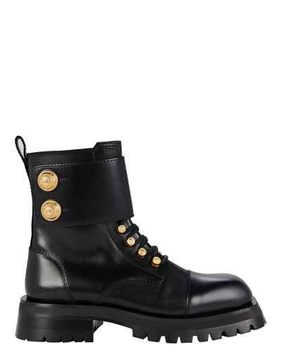 Balmain Black Ranger Army Boots