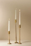 Anthropologie Aurora Candlestick By  In Gold Size L