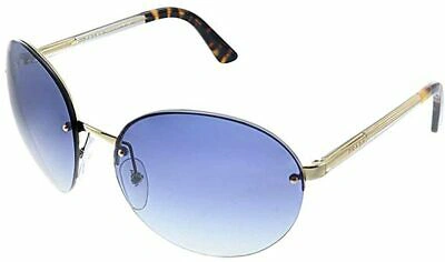 Pre-owned Prada Authentic  Pr68vs - Zvn3a0 Sunglasses Pale Gold W/ Grey Gradient 61mm In Grey Gradient / Blue / Mirrored Silver