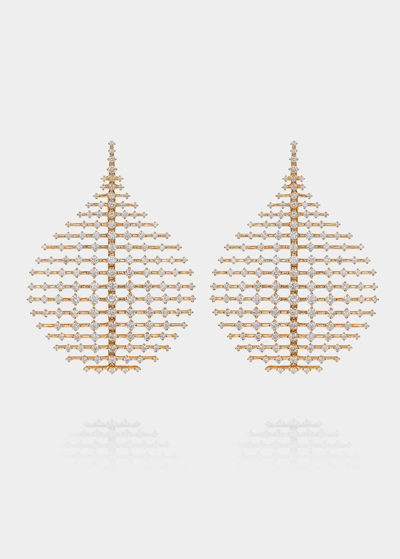 Fernando Jorge Medium Plus Disco Earrings In Yellow Gold And Diamonds