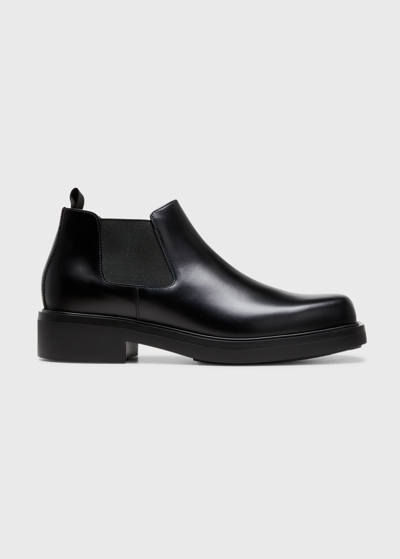 Prada Low Chelsea Boot Chunky Ligh In Nero