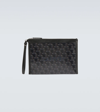 LANVIN LOGO PRINTED CANVAS POUCH