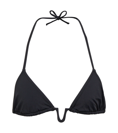 Tropic Of C Gia Triangle Bikini Top In Black