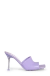 Bottega Veneta Rubber Stiletto Mule Sandals In Dark Purple