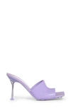 Bottega Veneta Rubber Stiletto Mule Sandals In Violet