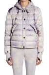 Moncler Rives Tie Dye Packable Down Puffer Jacket In Purple