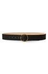 B-low The Belt Molly Leather Belt In Black Gold