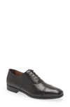 Ferragamo Men's Saddle Leather Oxford Shoes In Black