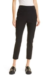 Ted Baker Cayla Seam-detail Slim-fit Cotton Trousers In Black