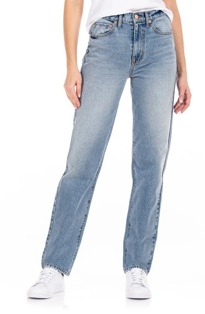 Modern American Doheny High Waist Straight Leg Jeans In Blue