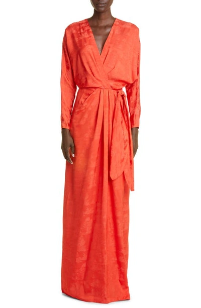 open lace back dress ZIMMERMANN Silk Wrap Dress main image 1