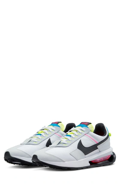 Nike Air Max Pre-day Sneaker In White/ Black/ Platinum/ Volt