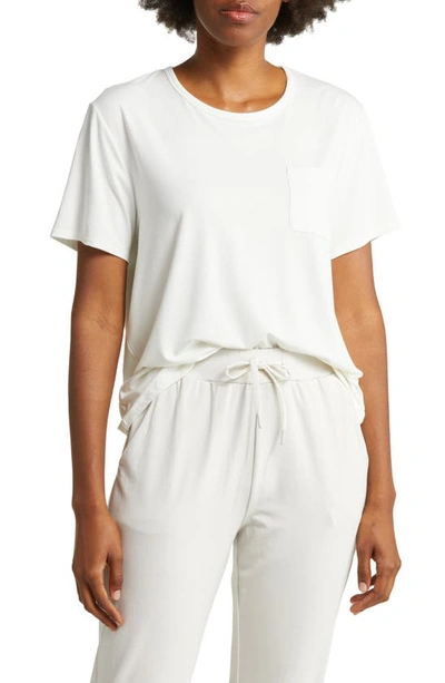Cozy Earth Ultrasoft Short Sleeve Pyjama Top In Ivory