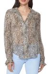 PAIGE ELLYN SHEER SILK BLOUSE