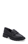 Dolce Vita Women's Elias Slip On Loafer Flats In Black Leather