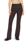 Frame Le High Flare Stretch-cotton Twill Flared Pants In Americano