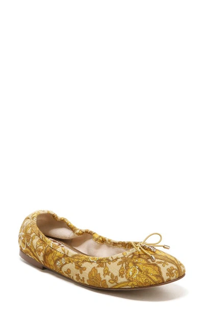 Sam Edelman Women's Felicia Ballet Flats Women's Shoes In Yellow