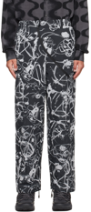 MCQ BY ALEXANDER MCQUEEN BLACK CYBER LOUNGE PANTS