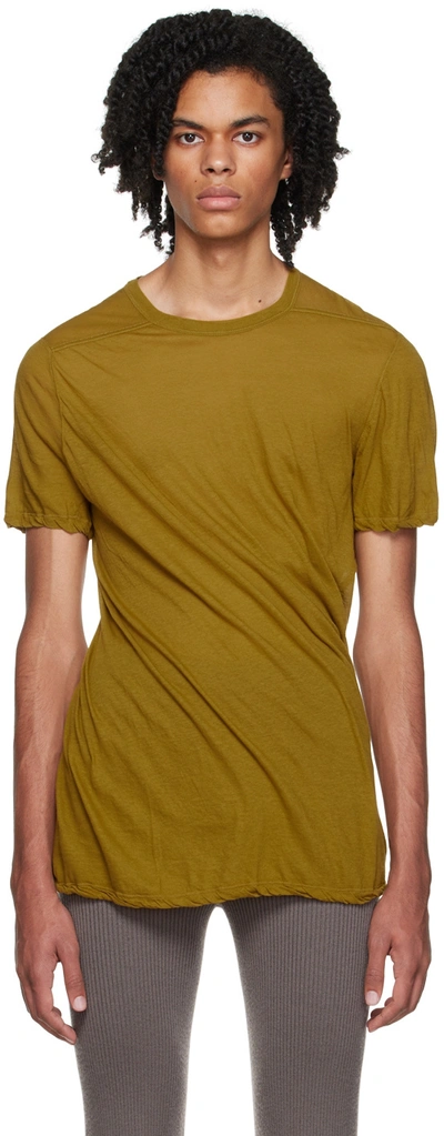 Rick Owens Green Level T-shirt In 72 Sulphate