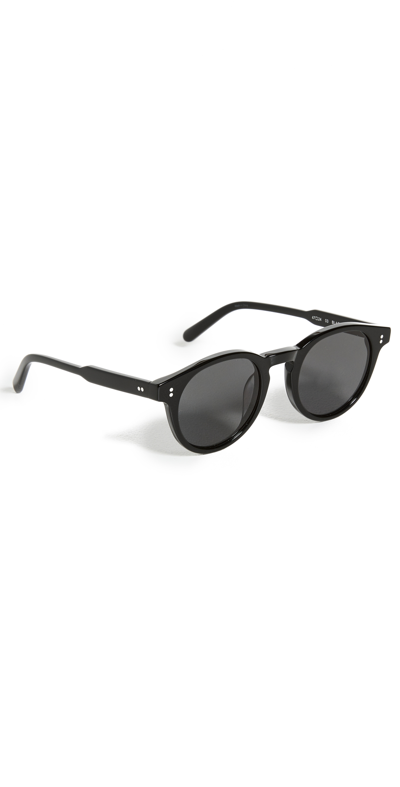 Chimi 03 Round Acetate Sunglasses In Black