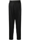 Hugo Boss Logo-print Drawstring Track Pants In Black