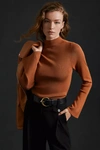 By Anthropologie Maeve Bell-sleeve Sweater In Yellow