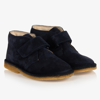 Naturino Boys Navy Blue Suede Boots In Blue